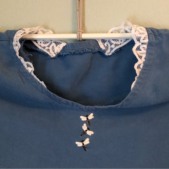 Vtg handmade blue a-line dress 2X 2X? - Picture 2 of 11